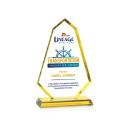Pearson Full Color Gold Unique Crystal Award
