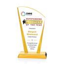 Merivale Full Color Gold Unique Crystal Award