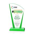 Merivale Full Color Green Unique Crystal Award