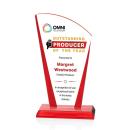 Merivale Full Color Red Unique Crystal Award