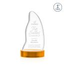 Beauford Amber on Base Unique Crystal Award
