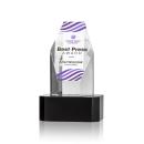 Ashford Full Color Black on Base Towers Crystal Award