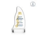 Beauford Full Color Clear on Base Unique Crystal Award