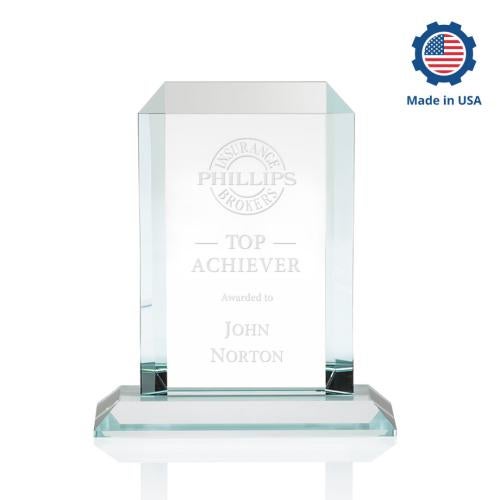 Awards and Trophies - Crystal Awards - Dalton Rectangle Crystal Award