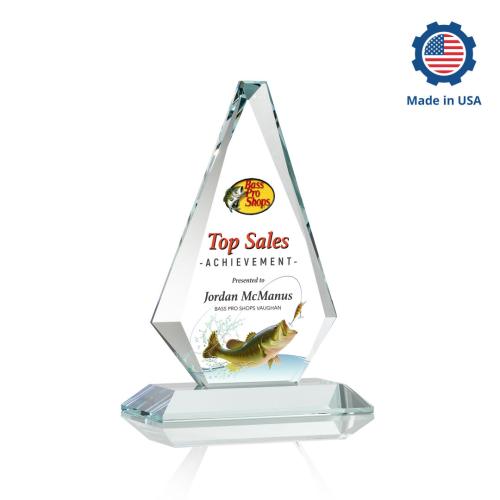Awards and Trophies - Crystal Awards - Windsor Full Color Diamond Crystal Award