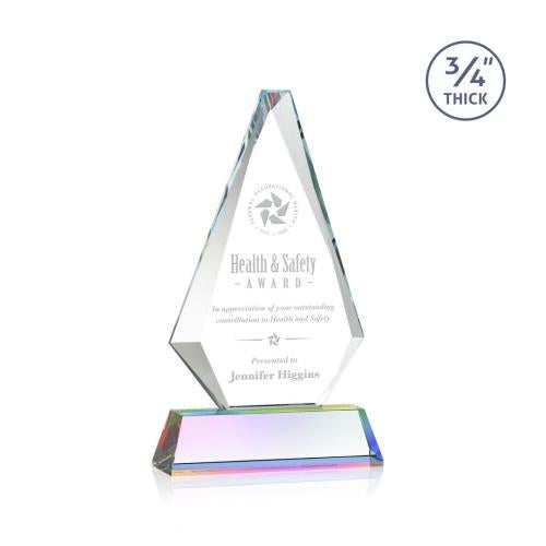Awards and Trophies - Crystal Awards - Windsor Prismatic on Newhaven Diamond Crystal Award