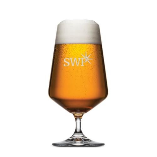Corporate Gifts - Barware - Pilsners & Steins - Breckland Beer Glass - Deep Etch