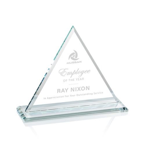 Awards and Trophies - Crystal Awards - Dresden Starfire Pyramid Crystal Award