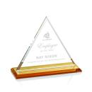Dresden Amber Pyramid Crystal Award