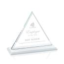Dresden White Pyramid Crystal Award