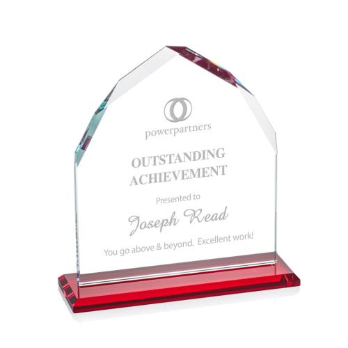 Awards and Trophies - Crystal Awards - Montibello Red Peaks Crystal Award