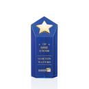 Dorchester Gold Blue Star Crystal Award