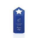 Dorchester Silver Blue Star Crystal Award