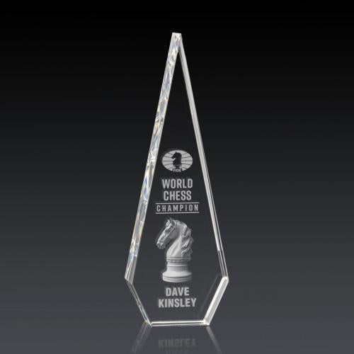 Awards and Trophies - Crystal Awards - Springfield 3D Diamond Crystal Award