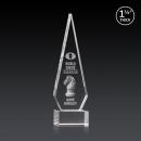 Springfield 3D Clear on Hancock Base Diamond Crystal Award