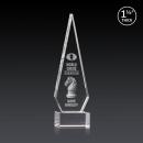 Springfield 3D Clear on Hancock Base Diamond Crystal Award