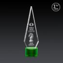 Springfield 3D Green on Marvel Base Diamond Crystal Award