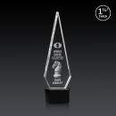 Springfield 3D Black on Paragon Base Diamond Crystal Award