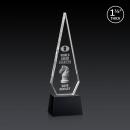 Springfield 3D Black on Robson Base Diamond Crystal Award