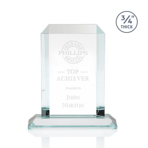 Awards and Trophies - Crystal Awards - Dalton Clear Rectangle Crystal Award