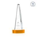 Majestic Tower Amber on Alberton Base Towers Crystal Award