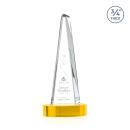 Majestic Tower Gold on Alberton Base Towers Crystal Award