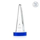 Majestic Tower Blue on Alberton Base Towers Crystal Award
