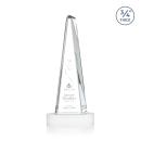 Majestic Tower White on Alberton Base Towers Crystal Award