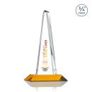 Majestic Tower Full Color Amber Towers Crystal Award