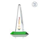 Majestic Tower Full Color Green Towers Crystal Award