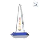 Majestic Tower Full Color Blue Towers Crystal Award