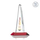 Majestic Tower Full Color Red Towers Crystal Award