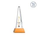 Majestic Tower Full Color Amber on Newhaven Towers Crystal Award