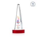 Majestic Tower Full Color Red on Alberton Base Towers Crystal Award