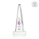 Majestic Tower Full Color White on Alberton Base Towers Crystal Award