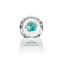 Seville Full Color Clear on Newhaven Base Circle Crystal Award