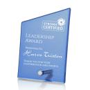 Atchison Blue Slant Silver Peaks Glass Award