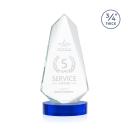 Sheridan Blue on Alberton Oval Base Unique Crystal Award