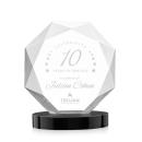 Kitchener Black on Alberton Base Polygon Crystal Award