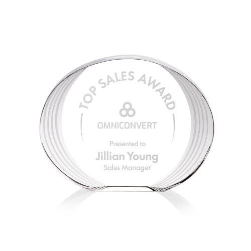 Awards and Trophies - Crystal Awards - Sheraton Circle Crystal Award