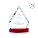 Apex Red on Alberton Base Diamond Crystal Award
