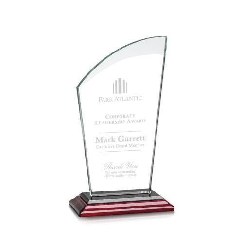 Awards and Trophies - Crystal Awards - Tomkins Rosewood Peaks Crystal Award