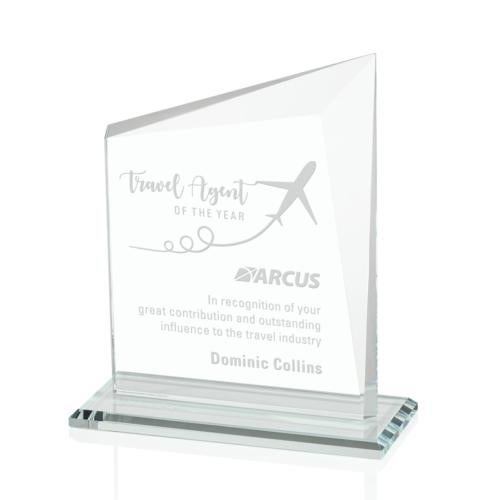 Awards and Trophies - Crystal Awards - Bellamy Clear Peaks Crystal Award