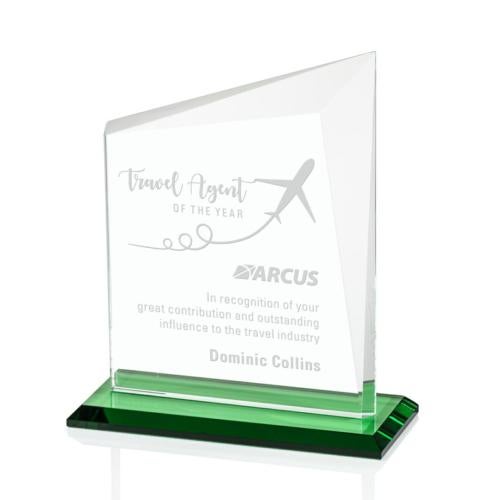 Awards and Trophies - Crystal Awards - Bellamy Green  Peaks Crystal Award