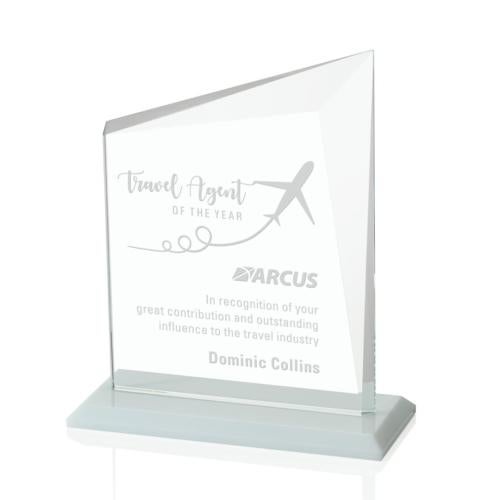 Awards and Trophies - Crystal Awards - Bellamy White  Peaks Crystal Award