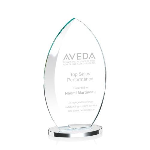Awards and Trophies - Crystal Awards - Windermere Clear Flame Crystal Award