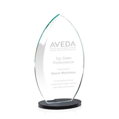 Awards and Trophies - Crystal Awards - Windermere Black Flame Crystal Award