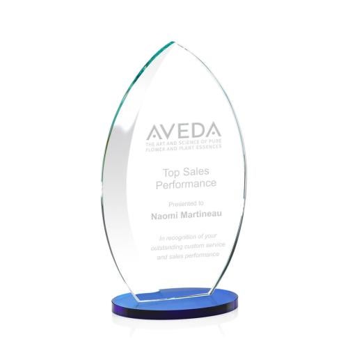 Awards and Trophies - Crystal Awards - Windermere Blue Flame Crystal Award