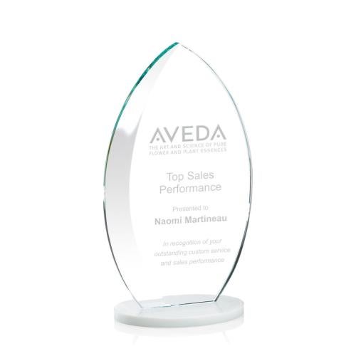 Awards and Trophies - Crystal Awards - Windermere White Flame Crystal Award