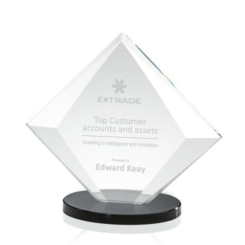 Awards and Trophies - Crystal Awards - Teston Black Diamond Crystal Award